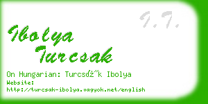 ibolya turcsak business card